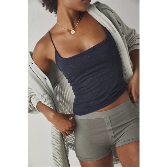 NEW Free People Intimately All I Want Cami in Blue Black Size XS/S $78 - Picture 5 of 7